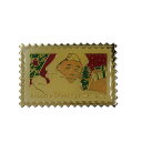 【中古】サンタクロース USA 20c 切手型 ピンズ クリスマス ピンバッジ レトロ ピンバッチ USPS コレクター
