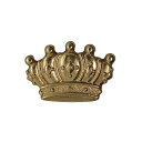 【中古】フランス 王冠 レトロ ピンズ ビンテージ クラウン 金色 ピンバッジ ピンバッチ