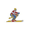 【中古】スキーヤー レトロ ピンズ アメリカ 輸入雑貨 ピンバッジ ピンバッチ