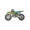 【中古】フランス レトロ ピンズ オートバイ KAWASAKI KX 250 デサイン バイカー ピンバッチ ピンバッジ