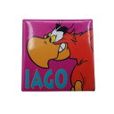 【中古】ディズニー アラジン キャラクター 缶バッジ オウム IAGO 缶バッチ DISNEY ピンバッジ ピンバッチ