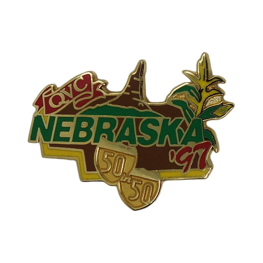 【中古】ネブラスカ州 QVC'S 50 IN 50 TOUR レトロ ピンズ ピンバッジ ピンバッチ