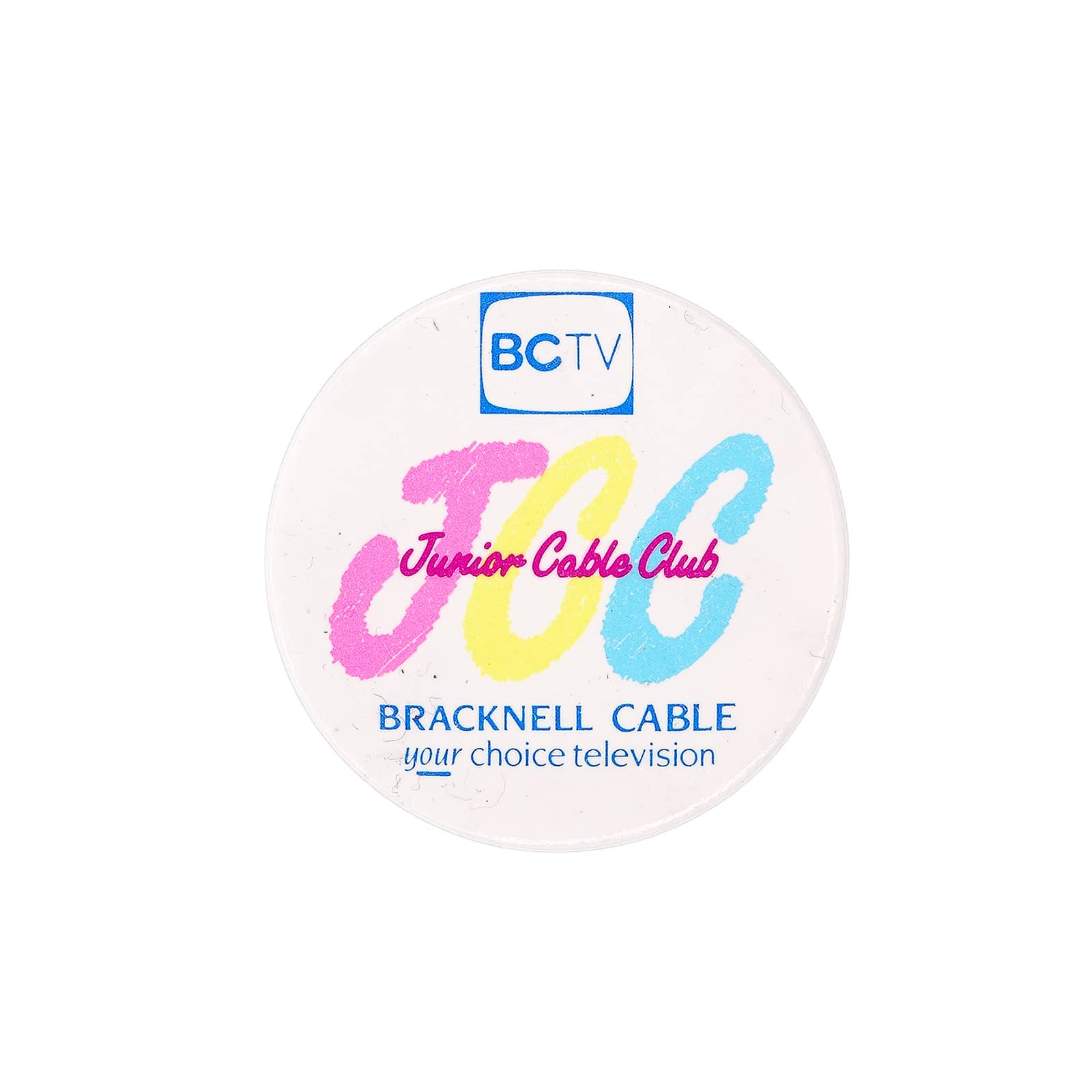 【中古】BCTV Junior Cable Club ヴィンテージ 缶バッジ レトロ 缶バッチ イギリス輸入雑貨 ピンバッジ