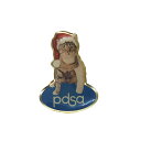 【中古】PDSA イギリス 獣医慈善団体 クリスマス チャリティー ピンズ 猫 ピンバッジ ピンバッチ