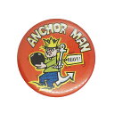 【中古】ANCHOR MAN 缶バッジ アメリカ 輸入雑貨 ピンバッジ 缶バッチ