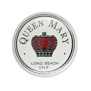 【中古】アメリカ 輸入雑貨 QUEEN MARY 缶バッジ LONG BEACH CALIF. ピンバッジ 缶バッチ
