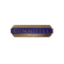 【中古】イギリス 輸入雑貨 COMMITTEE ビンテージ ブローチ ピンバッチ ピンバッジ