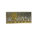 【中古】フロリダ州 BROWARD ピンズ アメリカ 輸入雑貨 ピンバッジ 地域 ピンバッチ ピンバッヂ