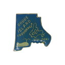 【中古】ロードアイランド州 地図型 レトロ ピンズ アメリカ 輸入雑貨 クジラ ピンバッジ ピンバッチ