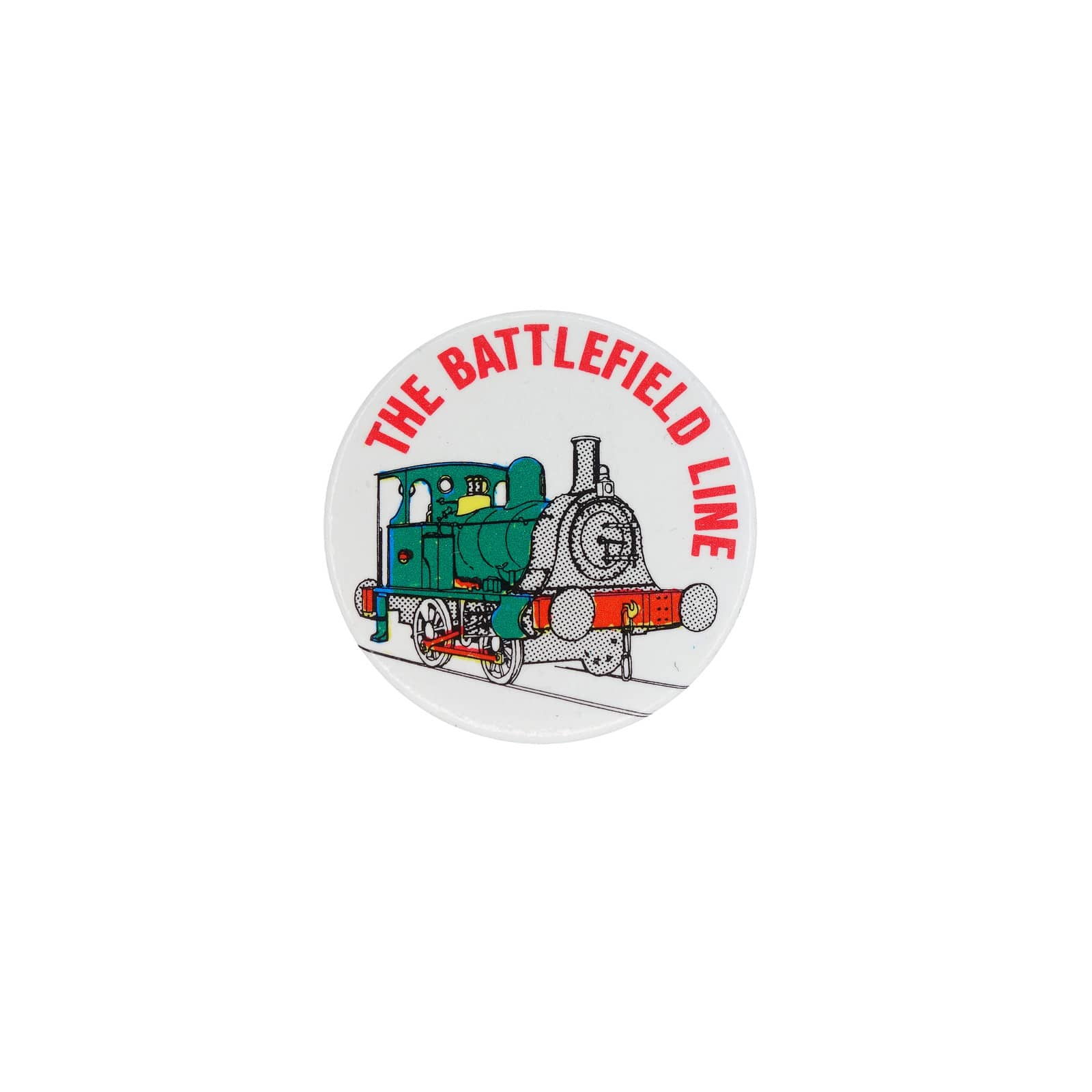 【中古】イギリス 鉄道 THE BATTLEFIELD LINE 機関車 ビンテージ 缶バッジ レトロ 缶バッチ ピンバッジ