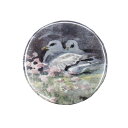 【中古】鳥 レトロ 缶バッジ イギリス輸入雑貨 ピンバッジ 缶バッチ