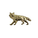 【中古】狼 ピンズ 金色 動物 アメリカ 輸入雑貨 ピンバッチ ラペルピン バッジ