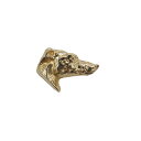 【中古】犬 ピンズ 金色 ドッグヘッド フランス輸入雑貨 アニマル 動物 ピンバッジ アクセサリー