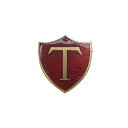 【中古】イギリス THOMAS FATTORINI アルファベット T レター ヴィンテージ ブローチ アクセサリー ピンバッチ ピンバッジ