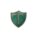 【中古】イギリス THOMAS FATTORINI アルファベット T レター ヴィンテージ ブローチ アクセサリー ピンバッチ ピンバッジ