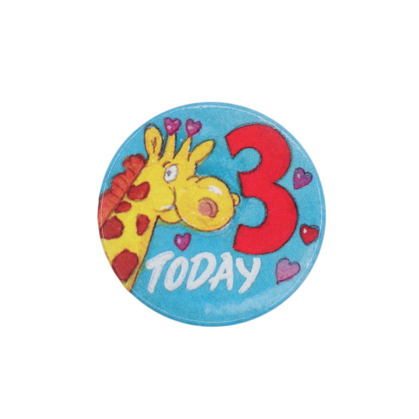 【中古】キリン 3 TODAY レトロ 缶バッジ イギリス輸入雑貨 缶バッチ ピンバッジ 缶バッヂ 3歳