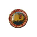 【中古】USA製 聖書 ビンテージ レトロ ピンズ BECOMING DISCIPLES THROUGH BIBLE STUDY ピンバッジ ピンバッチ