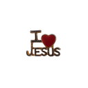 【中古】I love JESUS ハート ジーザス ピンズ アメリカ輸入雑貨 ピンバッチ ラペルピン ピンバッジ