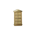 【中古】電話ボックス ピンズ 金色 アメリカ輸入雑貨 ピンバッジ
