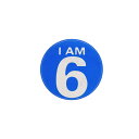 【中古】I AM 6 缶バッジ ピンバッジ 缶バッチ ピンバッチ 6歳