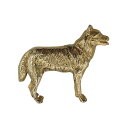 【中古】犬 ピンズ 動物 フランス輸入雑貨 ピンバッジ アニマル ピンバッチ 金色
