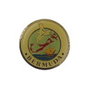 【中古】BERMUDA バミューダ諸島 ピンズ 船とカモメ ピンバッジ ピンバッチ