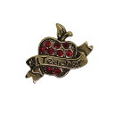 【中古】AVON 林檎 ピンズ エイボン ラインストーン装飾 リンゴ ピンバッジ ピンバッチ レトロ 留め具付き #1 Teacher