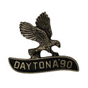 【中古】DAYTONA 90 イーグル バイカー ピンズ 金色 デイトナ ピンバッジ レトロ ピンバッチ ビンテージ 留め具付き