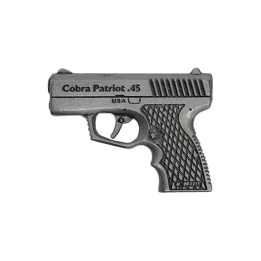 【中古】Cobra Patriot 45 拳銃 ピンズ ピストル ピンバッチ 留め具付き レトロ アクセサリー