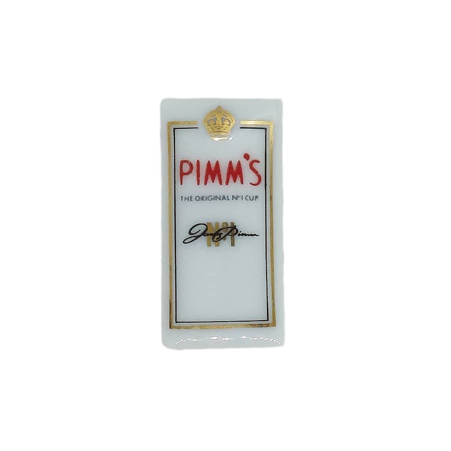 楽天異国屋【中古】お酒 ピンズ レトロ ピンバッチ ピンバッジ ビンテージ 留め具付き PIMM'S リキュール ピムス フランス輸入雑貨