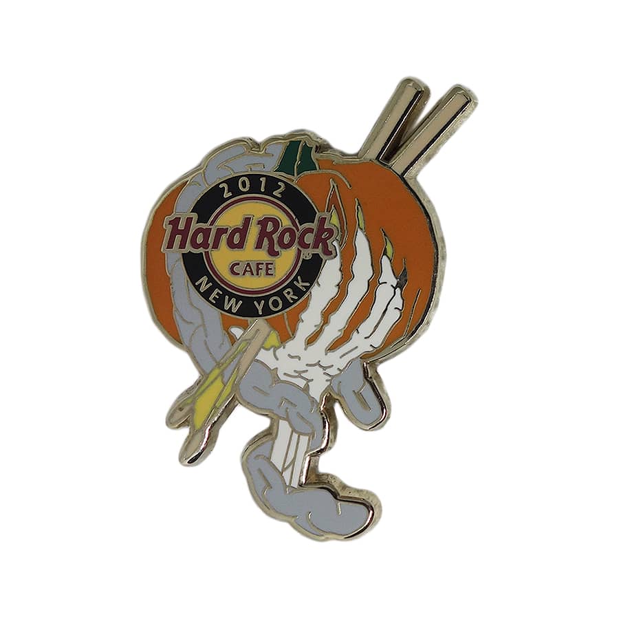 【中古】Hard Rock CAFE ハロウィン ピンズ ハードロックカフェ ピンバッチ ピンバッジ 留め具付き かぼちゃ スカル Limited Edition 1