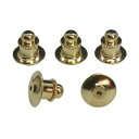 ピンズ ピンバッチ 留め具 クラッチ 5個セット 新品 ピンバッジ 金色 タイタック