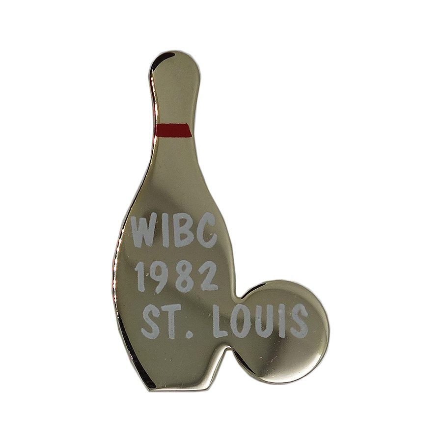 【中古】ピンバッチ ブローチ ピンバッジ WIBC ボウリング国際大会 ヴィンテージ 1982 ST.LOUIS 【異国屋】