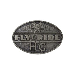 【中古】H.O.G. バイカー ピンズ ハーレーオーナーズグループ ピンバッチ ピンバッジ ラペルピン 留め具付き FLY & RIDE