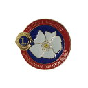 【中古】Lions Club ライオンズクラブ ピンズ 花 ピンバッチ ピンバッジ 留め具付き アメリカ輸入雑貨