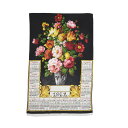 【中古】1972年 花 ヴィンテージ ファブリック 布 カレンダー レトロ ヨーロッパ 輸入雑貨