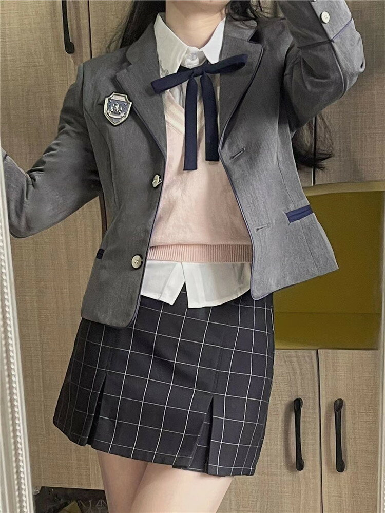 スクールコート スクールジャケット 制服 学生服 学生制服 ジャケット アウター 羽織り セットアップ 学生制服 4点セット レディース スクール 学校 ガールズ 中学生 高校生 衣装