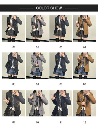 JK制服 5点セット 女子高生 フォーマルスーツ スーツ 学生服 女の子 入学祝い ブレザー 中学生 高校生 式服 入学式 卒業式 ジャケット 長袖シャツ チェック柄 プリーツスカート スクール 灰 紺 黒 キャメル 定番 結婚式 文化祭 発表会 お受験 面接 発表会 XS-2XL