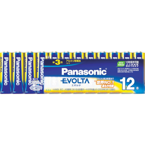 Size D - Panasonic　エボルタ乾電池　お買得単3形　12本パック　　【2パック入り】