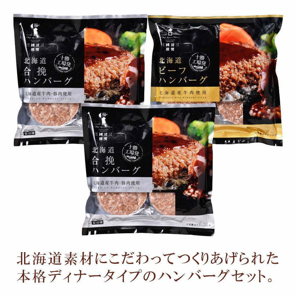 三國推奨 十勝工場発ハンバーグセットN 2種6個 お返しもの お返し物