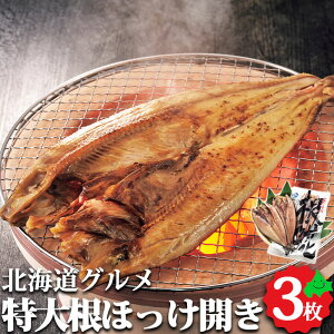 根ほっけ開き 特大3枚セット 北海道産 送料無料 魚セット ほっけ 根ほっけ 冷凍 北海道グルメ お取り寄せ お取り寄せグルメ かねき南波商店 2023 お歳暮 御歳暮 冬ギフト