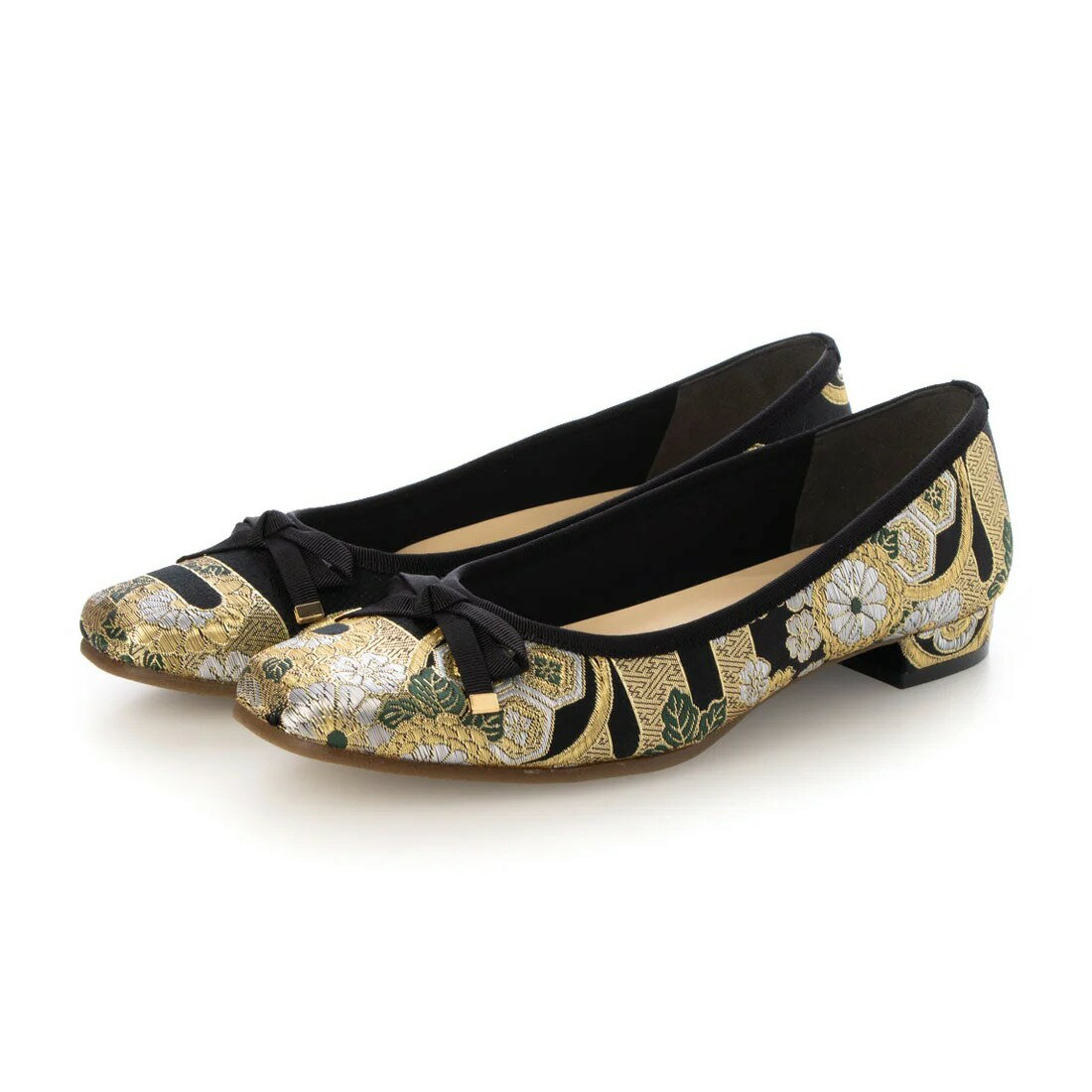 楽天IK plus履着物 24052254 25.0センチ 日本製　西陣織や着物（天然シルク）素材で製作したあなただけのオンリーワンフラットシューズ HAZUMI100 （西陣） 疲れにくい 疲れない 歩きやすい 疲れないパンプス ローヒール