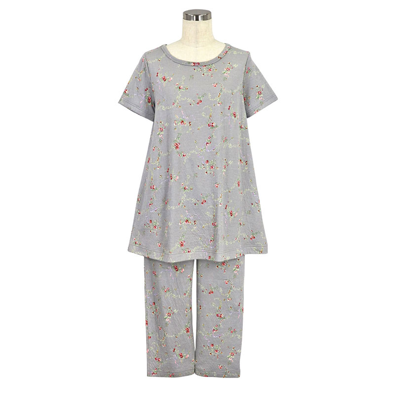 オ*ー様 IKUKOフラワープリント パジャマ上下セット 楽天市場】ikuko パジャマ（サイズ（S/M/L）L）（パジャマ｜ナイト