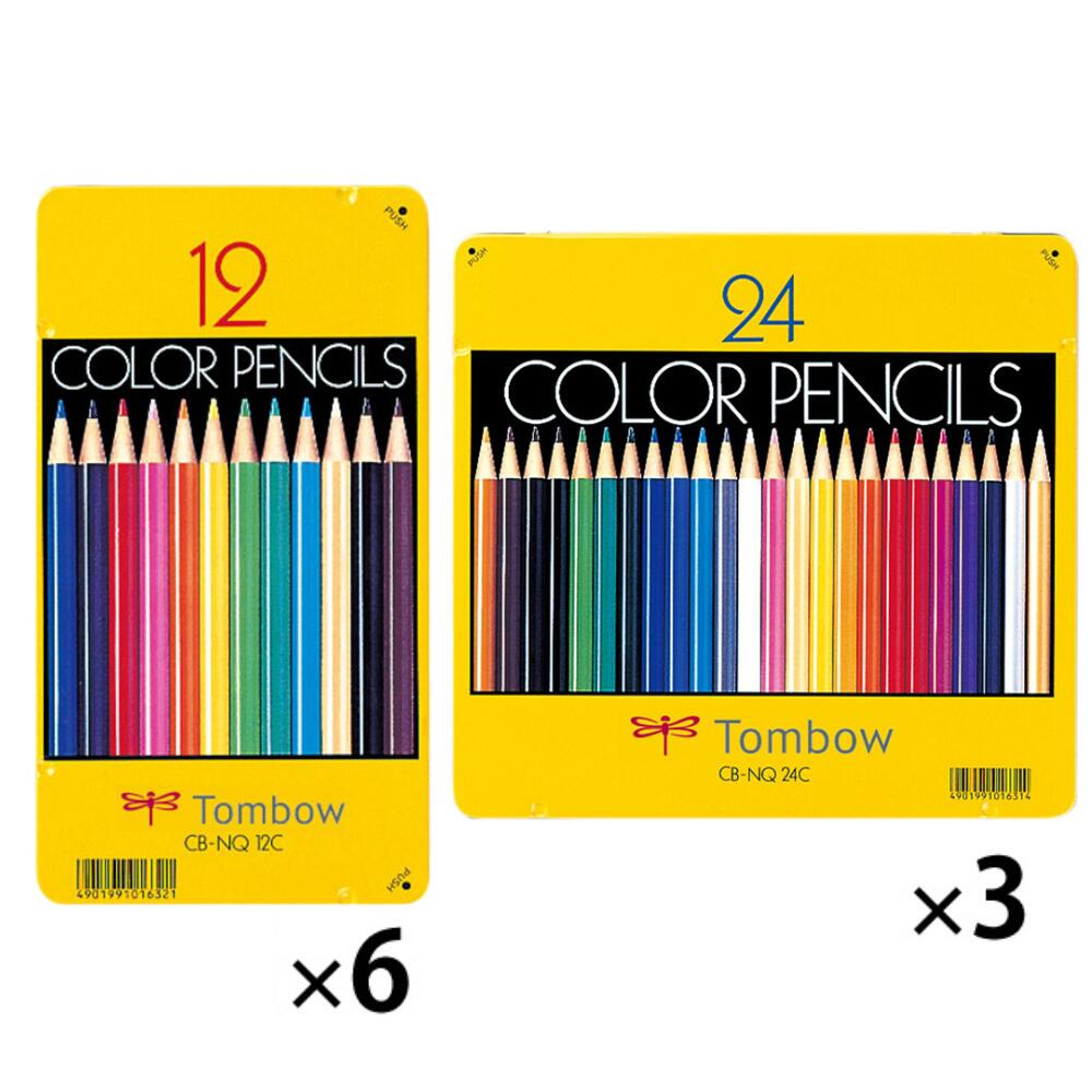 色鉛筆 色えんぴつ 缶入り色鉛筆 12色 24色 まとめ買いトンボ鉛筆 ikurun-10049650 いくるん パッケージ画像