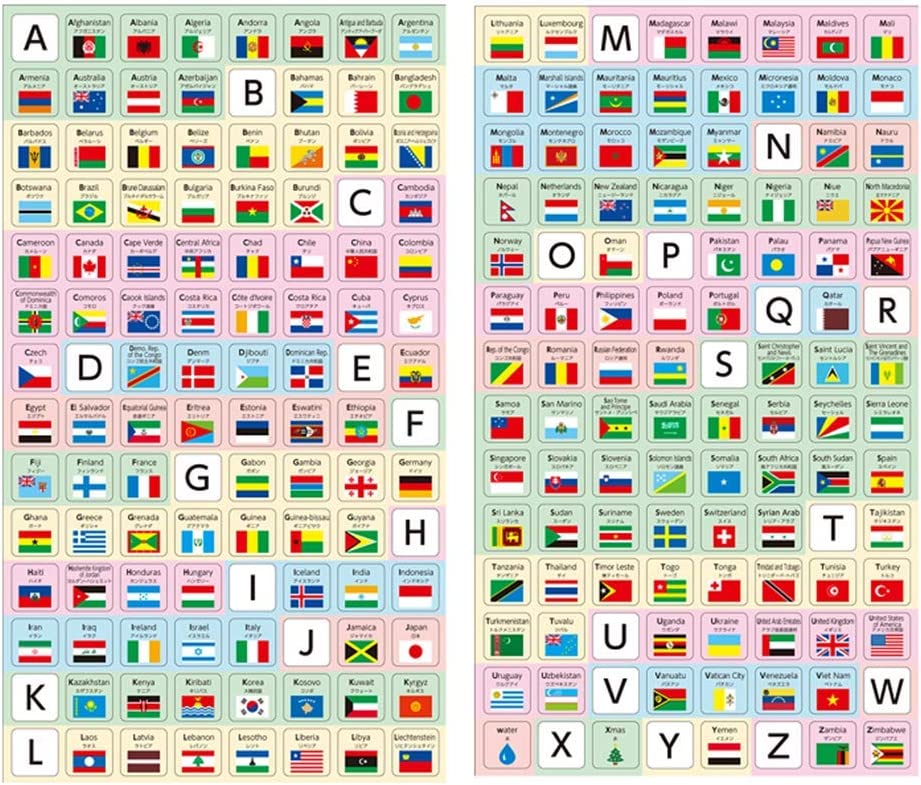 シール 世界の国旗シール ベーシックタイプ デビカ