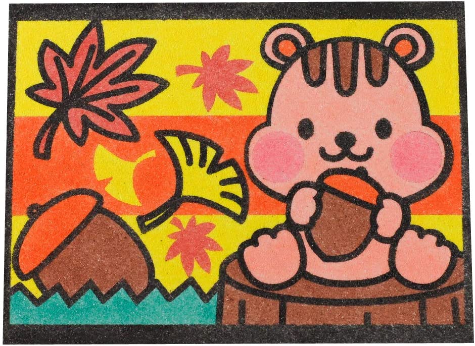 砂絵 工作 かんたんすな絵シリーズ りす