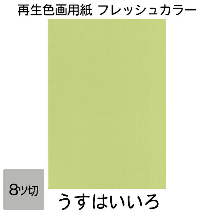 画用紙 色画用紙 フレッシュカラー 八ツ切 10枚 大王製紙 八つ切り うすはいいろ