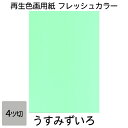 画用紙 色画用紙 フレッシュカラー 四ツ切 10枚 大王製紙 四つ切り うすみずいろ