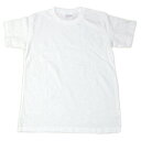 Tシャツ 無地 子供 運動会 白 110cm（着丈44cm身幅33cm）