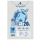 ゴミ袋E20L(10枚) 半透明 シモジマ